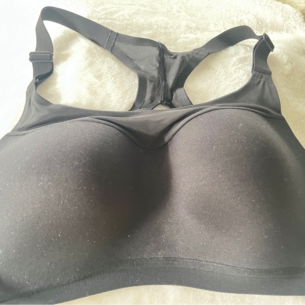 Black Supportive Bra with Padded Straps